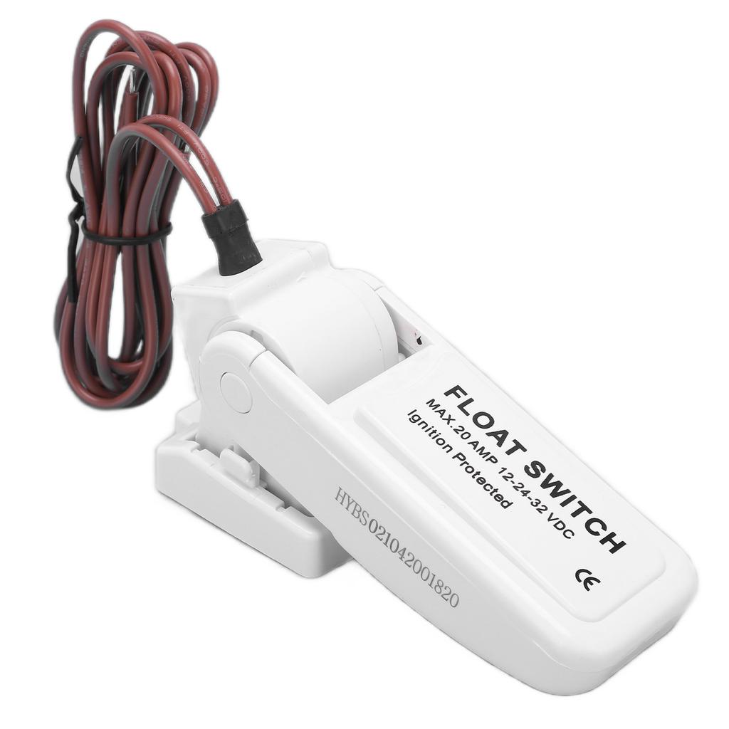 Float Switch 12‑24‑32V 18AWG Ultrasonic Welding Not Leaking Automatic Bilge Level Control for Yacht Boat