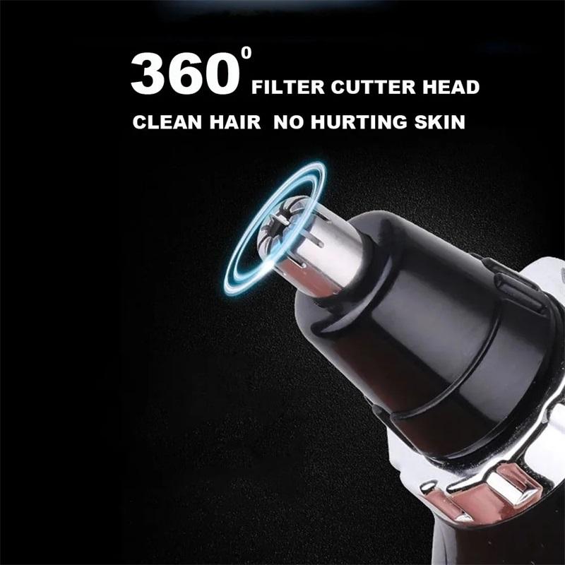 Kemei Ear nose hair trimmer device hand-operated nose hair device manual power Waterproof without electricity KM-664