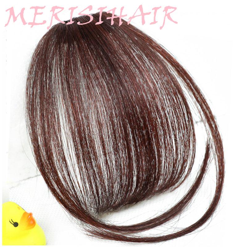 Синтетические пряди волос для создания красивой челки