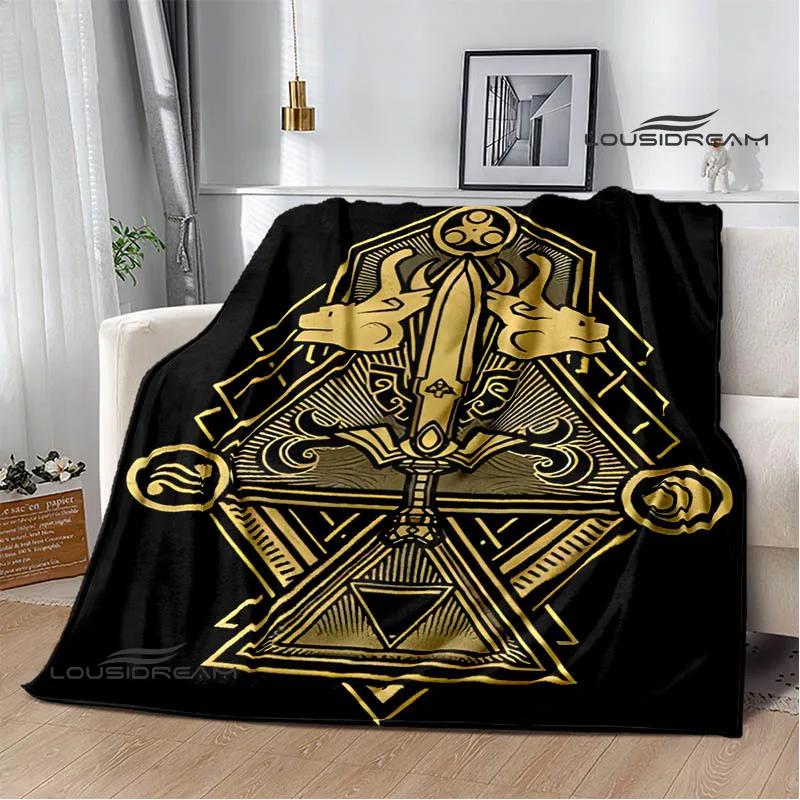 3D Z-Zeldas Cartoon blanket Warm Flannel blankets Soft and comfortable blanket Home Travel Blankets bed linings Birthday Gift