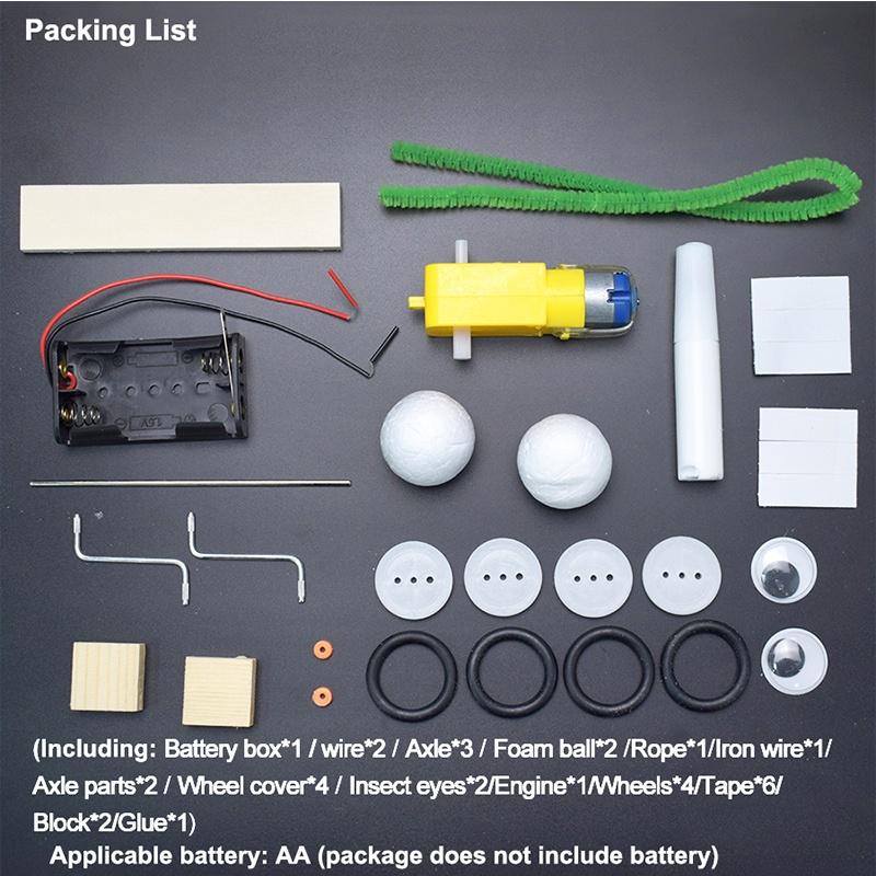 Robot Reptile Model Kits DIY Science Physics Experiment Toys for Kids Teens Handmade Assembling Educational Toy Gifts