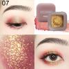 Одноцветный водонепроницаемый перламутровый оттенок теней для век с блестками для макияжа