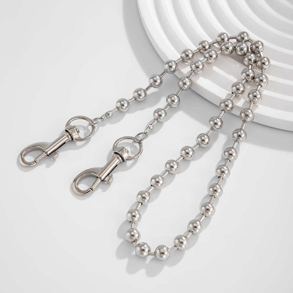 SHIXIN Punk Metal Belt Chain Jeans Accessories HipHop Rock Pants Chain For Men Versatile Beads Waist Link Keyring Jewelry Female