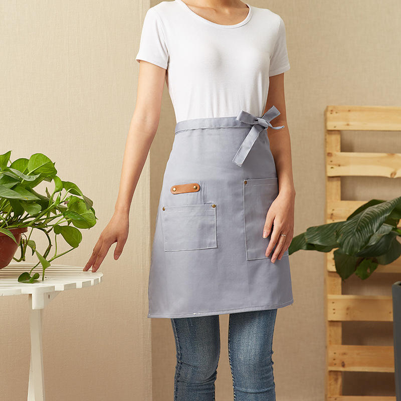 Фартук шеф-повара Специальный кухонный женский мужской гостиничный ресторан ресторан задняя часть кухни полудлинный короткий фартук бытовая уборка