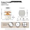 Midea 10.8L 3-Layer Electric Steamer & Cooker CN plug (adapter included)