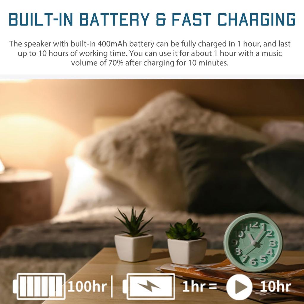 Dura MOBI C807 Bone Conduction Speaker Sleeping Pillow Speaker BT5.0 Mini Sound Box with Microphone