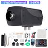 5-8KW 12/24V Diesel Air Heater Dual Voltage Universal Recognition Voltage Upgrade Version Lcd Switch Remote Control Integrated