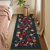 Розовый Винтажный Цветочный Ковер для Гостиной Моющийся Богемный Ковер Нескользящий Кухонный Прекрасный Растение Декор Интерьера Ковер Детская