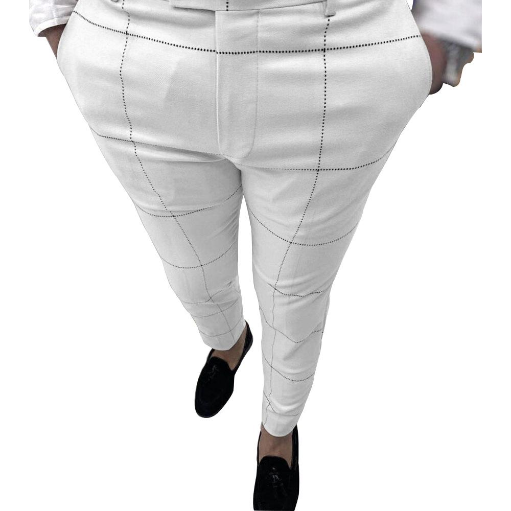 Oversized Plaid Stripe Business Casual Leggings