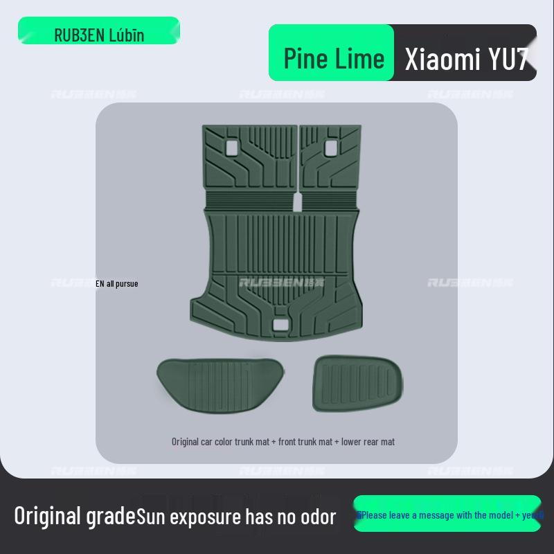 Xiaomi YU7 TPE Anti-Slip Trunk Mat, Iris Purple – Durable, Wear-Resistant Interior Accessory.