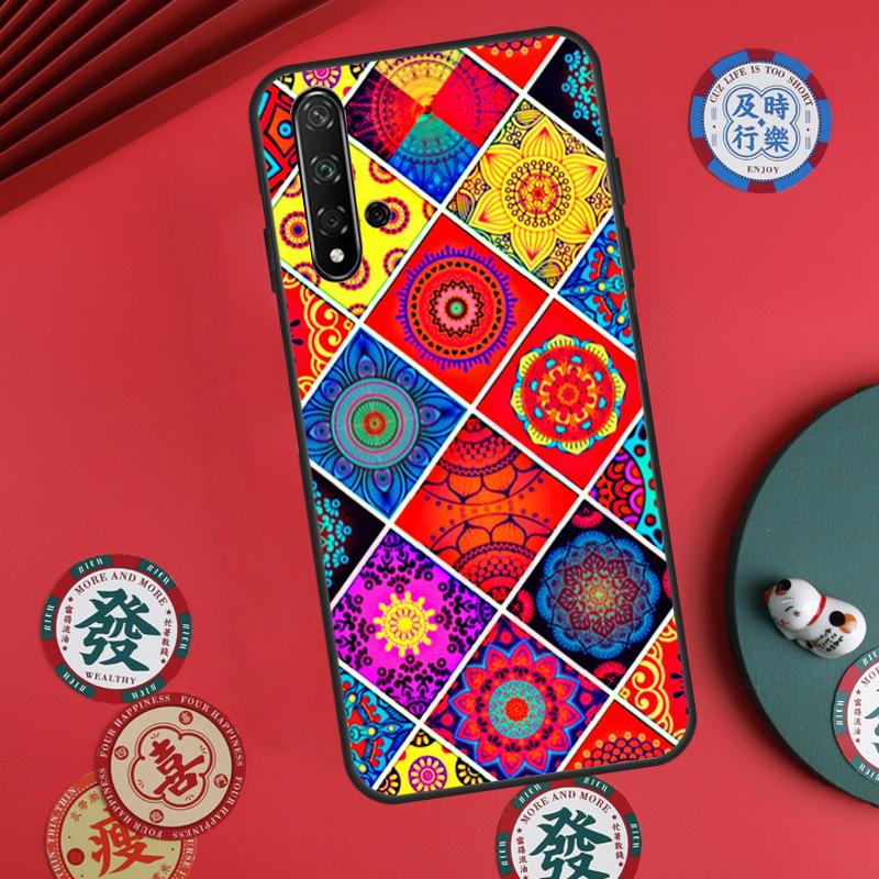 Марокский мозаичный узор Для Huawei Nova 12s 12i 7i 8i 11i Y73 Y70 Y90 Y60 Y72 Y61 Y91 9 10 SE P30 Pro P40 Lite Чехол