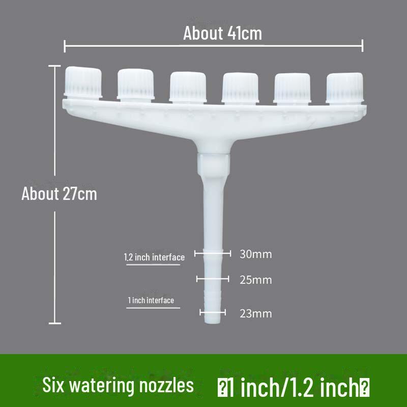 Садовый дождеватель для полива: Распылительная головка с большим потоком для овощей и цветов