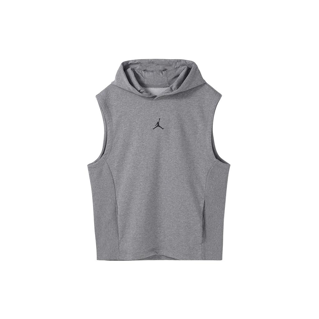 New Jordan Dri-FIT Sport Sleeveless Breathable Pullover Hooded Vest Grey DZ0572-091