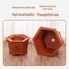 MaidiDuo Thickened Ceramic Zisha Hexagonal Bonsai Pot