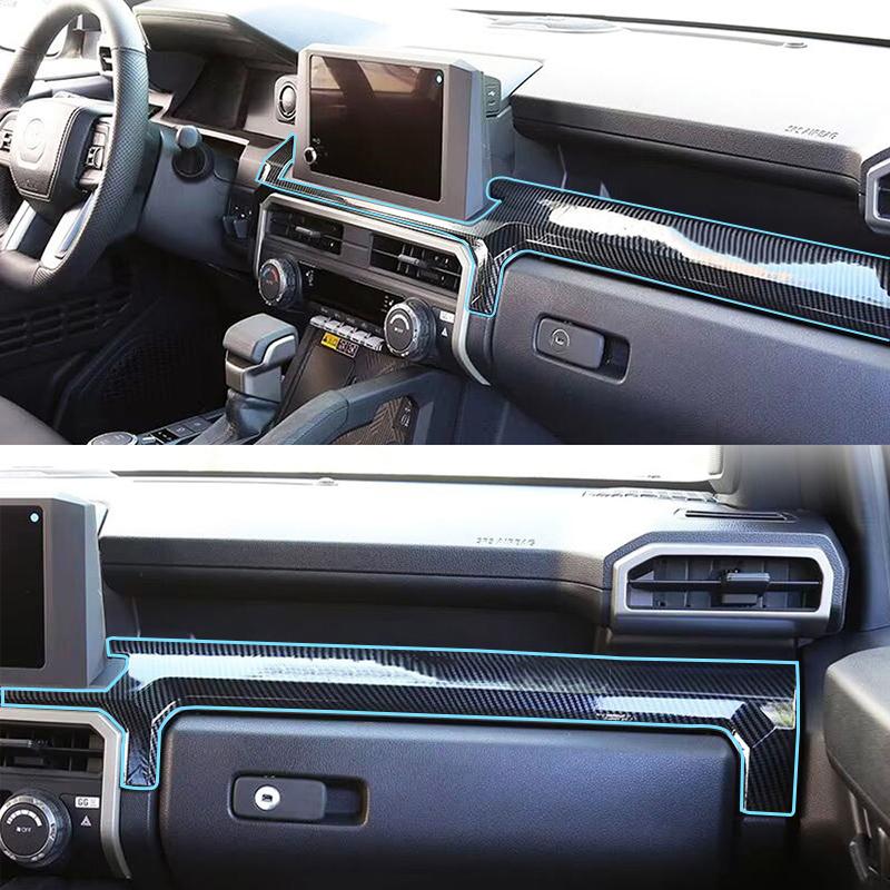 For Toyota 4Runner 2025 Center Console Trim Abs Material Instrument Panel Decorative Cover Sticker Interior Modified Accessories