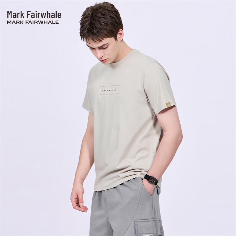 Mark Fairwhale Мужская футболка с 3D тиснением и круглым вырезом