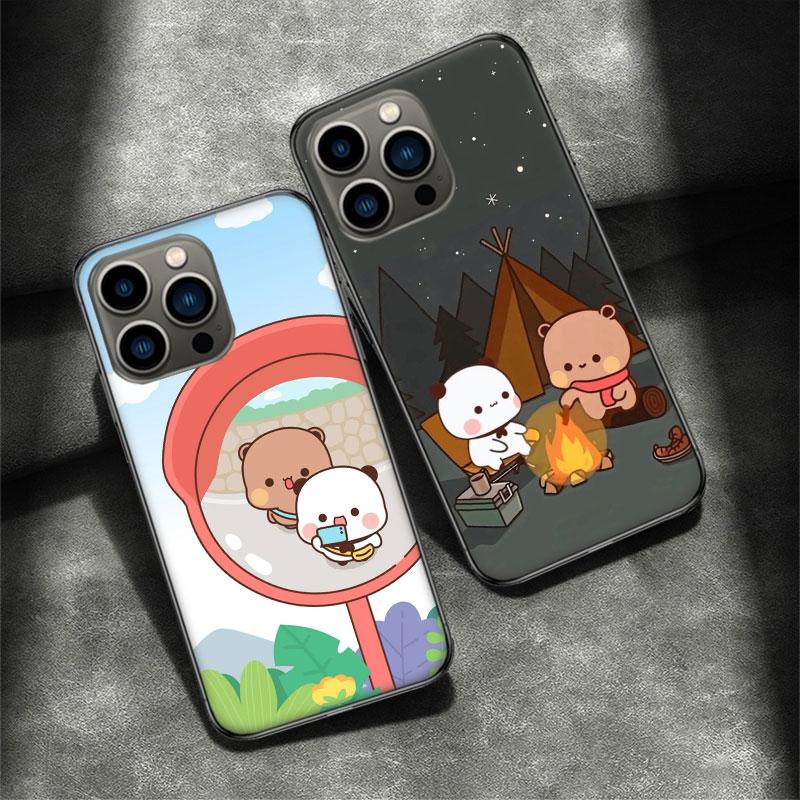 Милый Чехол Для Телефона BuBu DuDu Для Iphone 16 15 Plus 13 12 Mini 17Air 16E 11 14 Pro 17 Pro Max Защитный Кейс Оболочка Мягкий Прозрачный Чехол Милый
