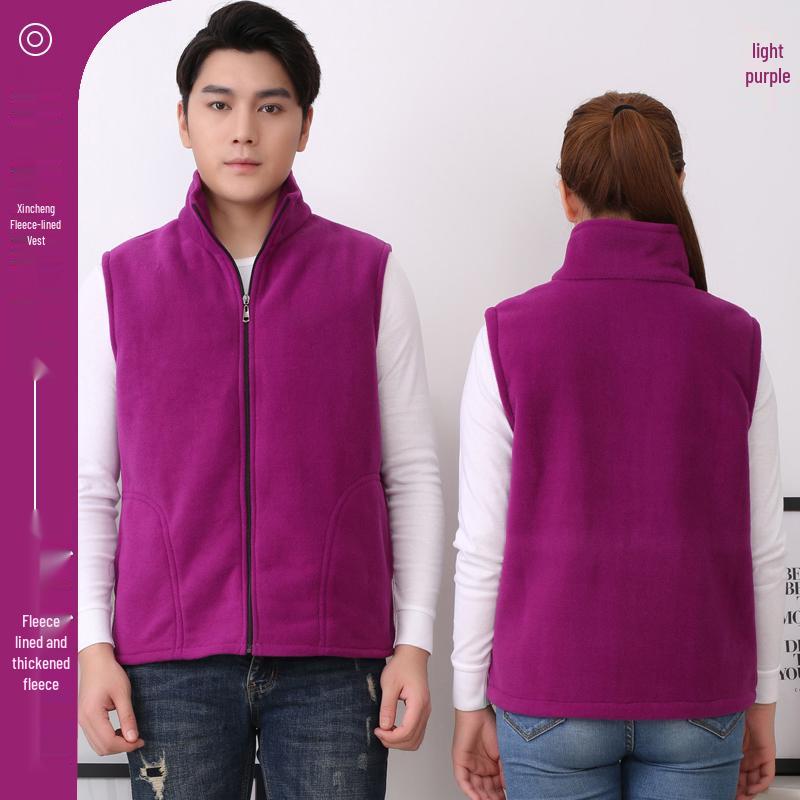 Осень/Зима Рабочая одежда: Флисовый жилет волонтера с принтом логотипа и вышивкой