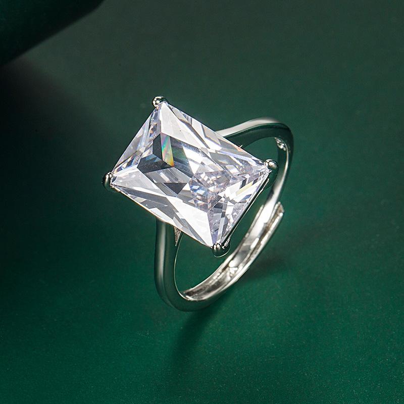 Sace Gems Классическое кольцо из медного сплава с цирконом, женские ювелирные изделия, свадебный подарок для вечеринки