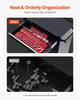 Magnetic Socket Organizer Set 3PCS Magnetic Socket Trays Red for SAE