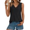 Summer Women Vest Solid V-Neck T-Shirt Tank Top