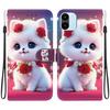 Чехол-книжка из искусственной кожи ручной работы для Redmi A1/Redmi A2, противоскользящий ударопрочный чехол с ремешком на запястье и дизайнами кошек с сердечками/розами