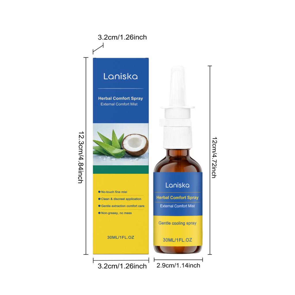 LANISKA Herbal Care Spray provides refreshing care to deal with dry, tight skin after exercise and feels comfortable on the skin.