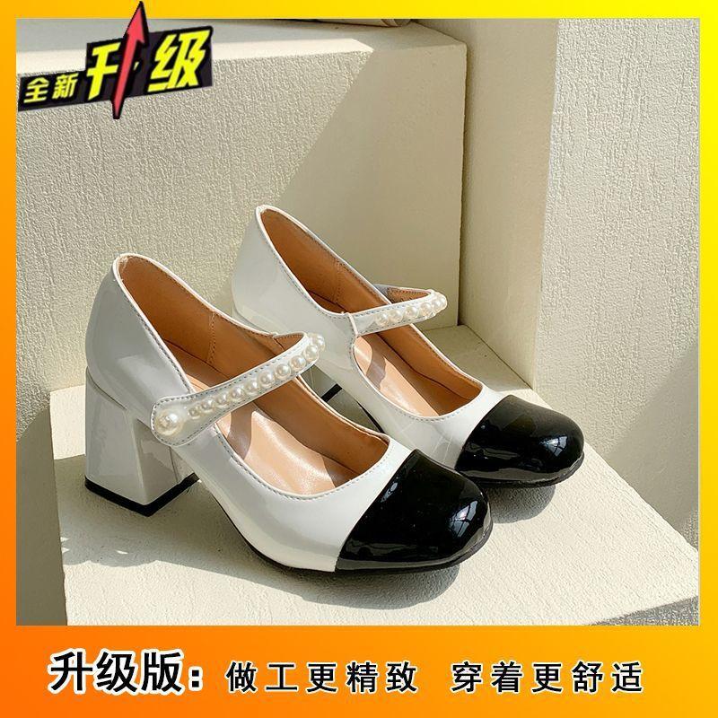 Французские туфли-лодочки Xiaoxiangfeng женские 2025 весна и лето новая модная универсальная и красивая ретро обувь Мэри Джейн женская обувь