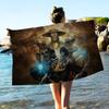 Video Game M-Mortal Kombat Microfiber Blanket Quick Drying Beach Towels Oversized Printing Super Absorbent Pool Towel Blanket