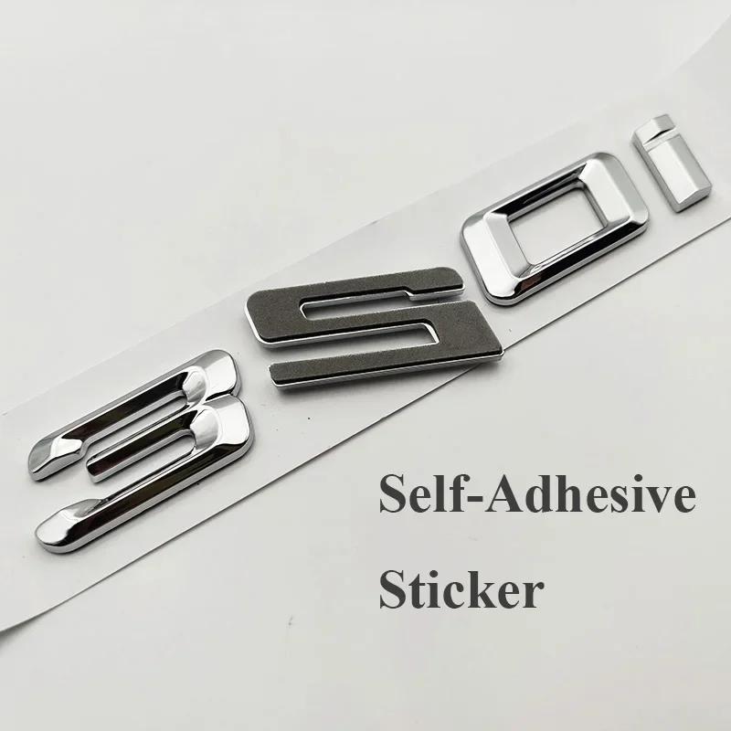 swpzb8 ABS Chrome Car Trunk Letters Emblem Fit For F30 E90 G20 E46 320i 325i Non-OEM Auto Accessories