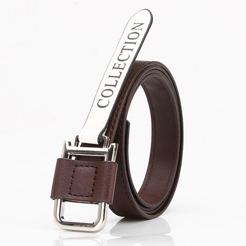 Women's Versatile PU Belt with Alloy Buckle for Jeans, Dresses, Sweaters, or Suits