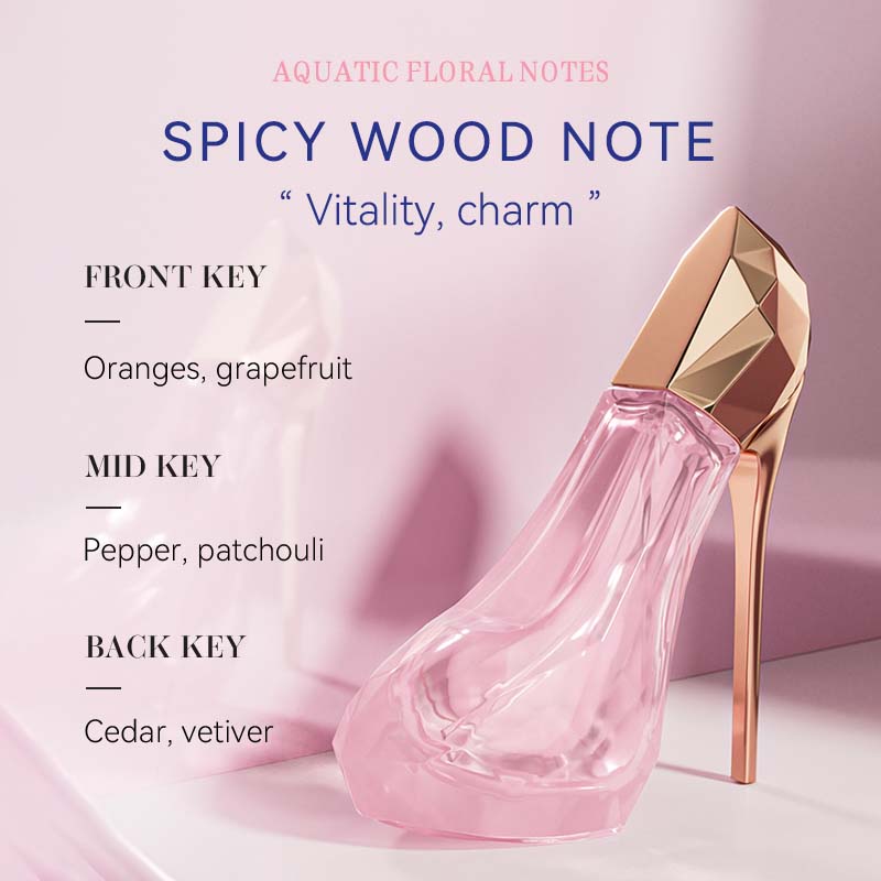Deold High-Heeled Perfume for Women 30ml – Aquatic Floral Woody Long-Lasting EDP