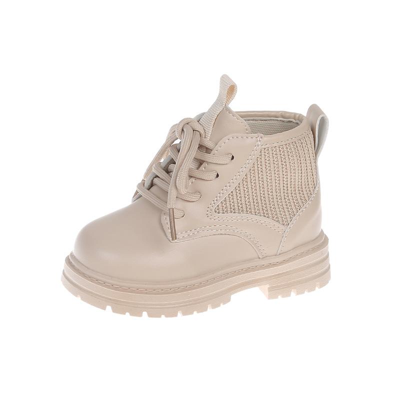 Children Short Boots Autumn Fashion Boys Girls Handsome Shoe Casual All-Match Comfortable Side Zipper Non-Slip Ankle Boot H07275