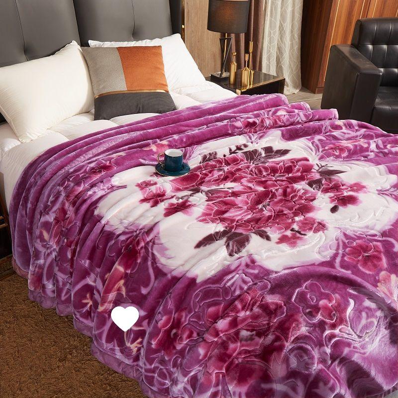 G5Z Двухслойное Утолщенное Рашель Одеяло - Уютное Осенне-Зимнее Покрывало для Пар или Свадебное Покрывало