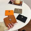 New Vintage Luxury Women Card Holder Small Delicate Ins Minimalist Exquisite Purse Elegant PU Leather Portable Clutch Wallet