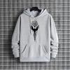 Raven Print Mens Autumn Winter Hoodie Urban Streetwear Fashion Hooded Sweatshirt Male Hip Hop Trendy Casual Wear Hoody Pullover