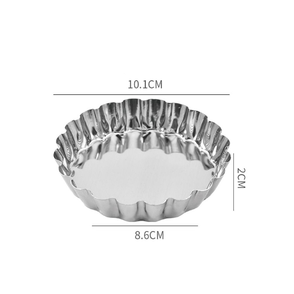 Многоразовая форма для печенья и пудинга Серебряная форма для десертов Формы для тарталеток Цветок Маффин