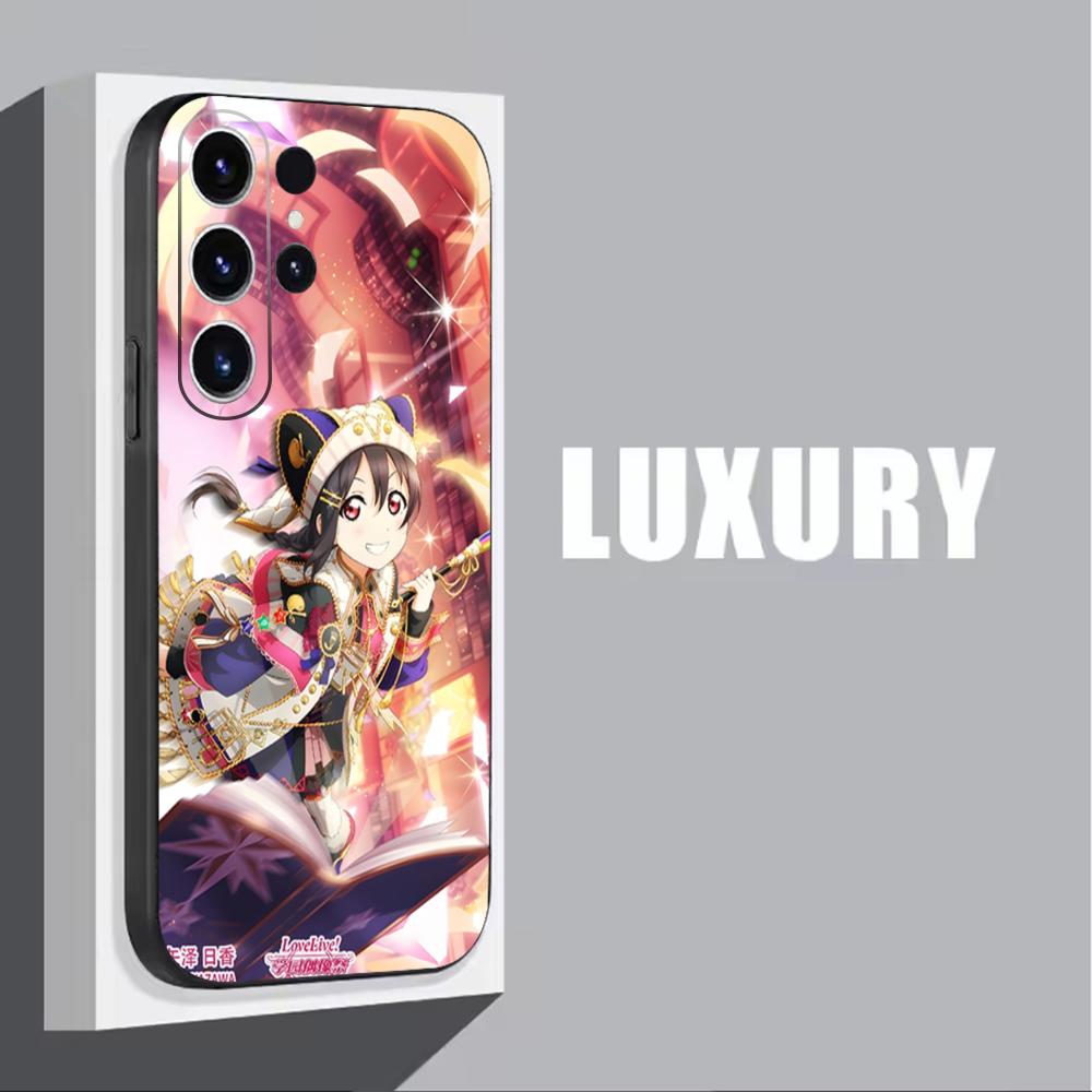 Love Live! School Idol Project Phone Case For Samsung Galaxy S25 S24 S23 S22 S21 S20 Plus Ultra Note20 Soft Black