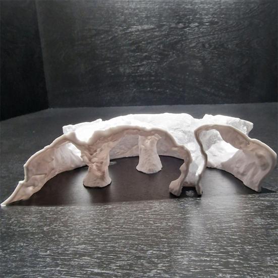 Natural Curve Aquarium Hideout Under Gravel Tunnel Cave Fish Tank Viewing Tunnel Hideout for Catfish Kuhli Loaches Shrimp