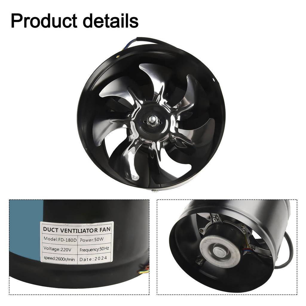 Мастерские Кинотеатры Вытяжной вентилятор Вытяжной вентилятор Встраиваемый в трубу Дым Энергосберегающий Полностью металлический Усиленный Окрашенный корпус