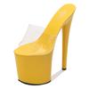 Women's Summer High-heeled Shoes Stiletto Sexy Waterproof Platform Hate Sky High Ultra-high Slippers 1986 Series 20cm Heel 10cm Platfrom LFD