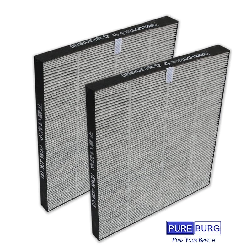 PUREBURG FZ-F28SF Replacement HEPA filter Compatible with SHARP FU-F28-A FU-F28-P FU-G30-A FU-G30-P FU-H30-A FU-H30-P FU-J30-W FU-L30-W Air purifier,