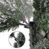 Artificial Foldable Christmas Tree in Green and White 120 cm
