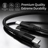 For iPhone 15 Series 1m Nylon Braided PD 60W Charging Cable Type-C to Type-C USB2.0 Data Cable for Cell Phones,Tablets,Laptops
