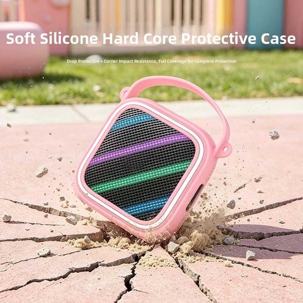 with Lanyard Speaker Case Speaker Carrying Cover for Anker Soundcore Boom Go 3i Speaker Accessories