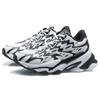 Li Ning CF Rebound Cushioning Thick Sole Sports Shoes Women Sneakers White Black AGLR166-2