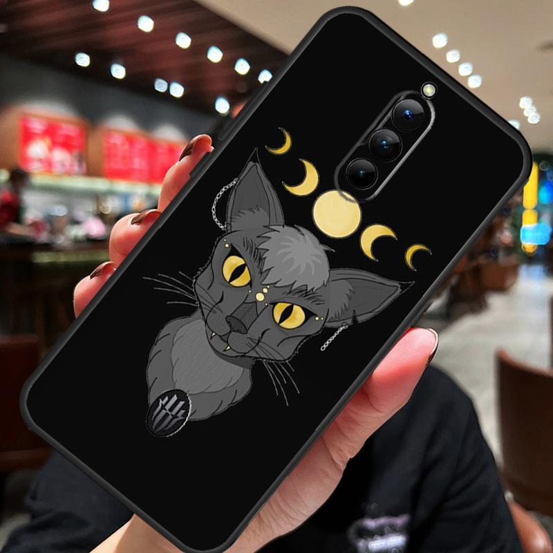 Чехол-книжка 'Кошка ведьмы и луна' для ZTE Nubia Red Magic 11 10 8 9 8S 9S 10S Pro Plus 10 Air 5G 6R 6 7 6S 7S Pro