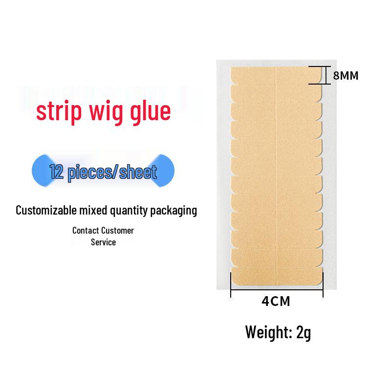 Прозрачная водонепроницаемая потовлагостойкая клейкая лента для парика - Невидимая, без следов, двусторонняя, высокой вязкости, защита от просвечивания.