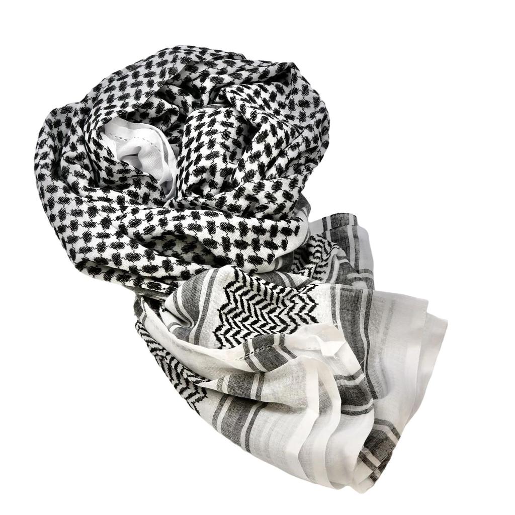 Cotton Camouflage Net Scarf Polyester