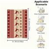 Christmas Plaid Tablecloth with Reindeer and SnowflakesBlanket Flannel Throw Blanket for Sofa, Bed, Travel, Camping, Office, Couch, Chair, A